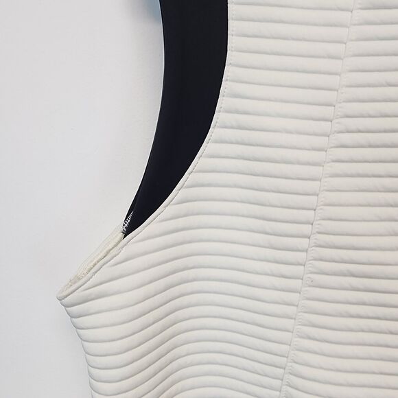 Under Armour Daytona Ribbed Vest Size XL White High Neck Pullover Gorpcore - Picture 5 of 10